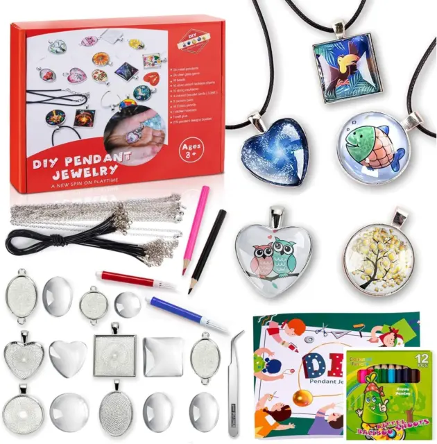 Regalo Bambina 5-13 Anni Collana Ragazza  Kit per Gioielli Fai Da Te