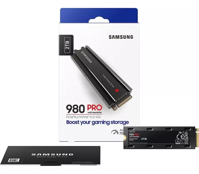 Samsung 980 PRO 2TB Internal SSD with Heatsink - Gaming PC PS5 PlayStation 5