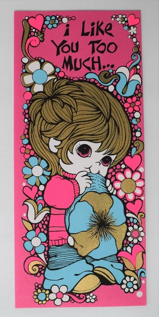 Mothers Day  Vintage Wishing Cards Love Message Pink Greetings Card  Baby Girl  6