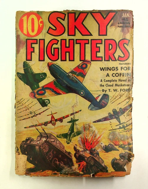 Sky Fighters Pulp Jan 1942 Vol. 26 #2 FR