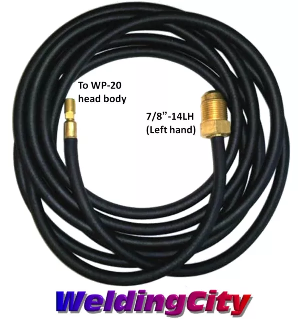 Tuyau d'eau câble d'alimentation WeldingCity® 45V03R 12,5-pi 250A TIG torche de soudage 20 États-Unis 2