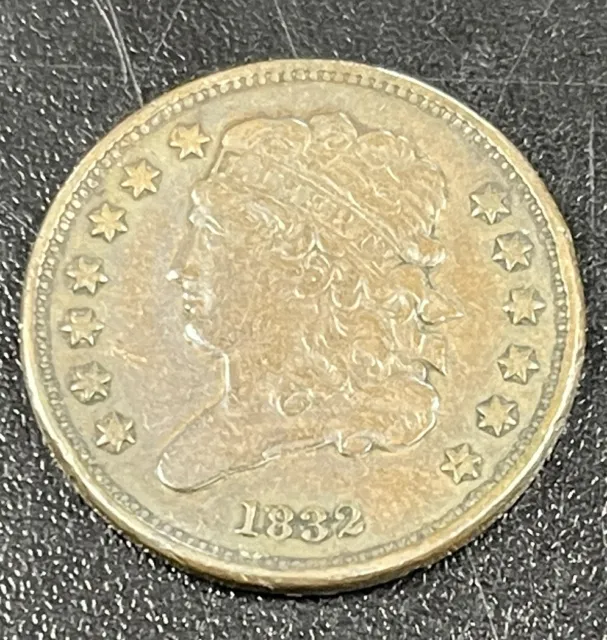 1832 Classic Head Half Cent Copper 1/2c Early American Copper 🇺🇸