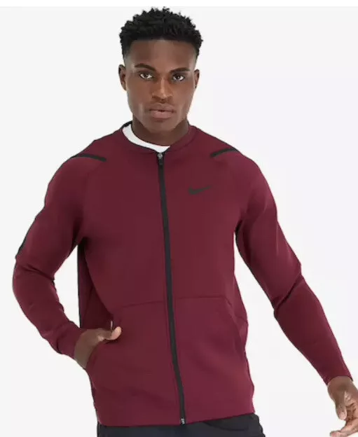 Nike Pro Dri Fit Full Zip Sportswear Jacket BV5568 681 Maroon Size