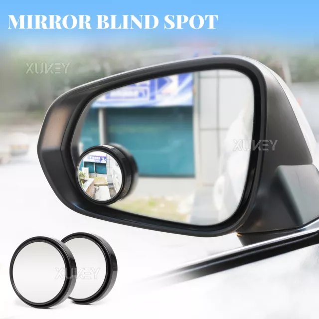 2x Blind Spot Car Mirror 360° Wide Angle Adjustable Rear Side View Convex