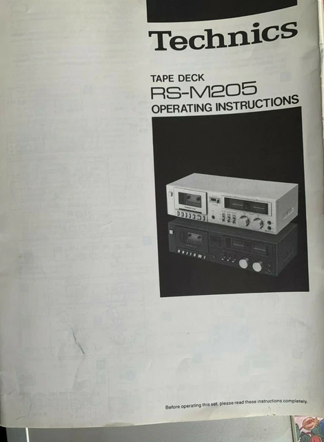 Lecteur enregistreur Cassette - TECHNICS RS-M205 - Vintage -