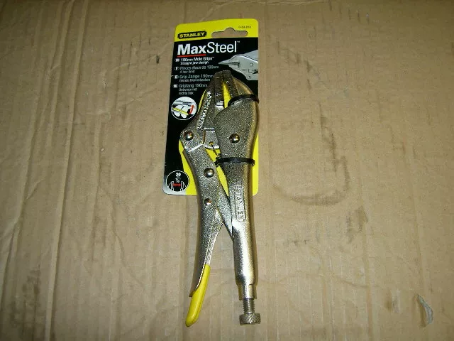 Stanley STA084810 Locking Pliers 7in Straight Jaw 0-84-810