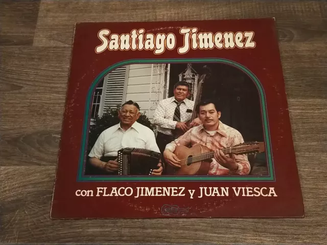 Santiago Jimenez - Con Flaco Jimenez & Juan Viesca - 12" vinyl LP album