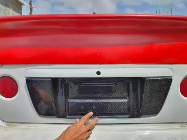 IS200 IS300 altezza rear license plate Garnish in carbon Fiber TRD style