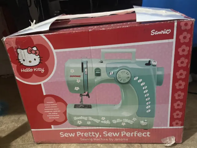 Janome Hello Kitty  Sewing Machine 2010-Rare- 11706 Sew Pretty With Hello Kitty