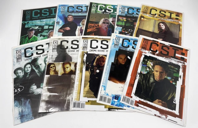 CSI Crime Scene Investigation Comic Book Lot of 10 #s 1 to 5 Alternate Covers