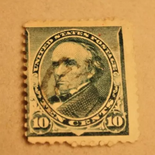 United States Postage 10 CENT GREEN DANIEL WEBSTER 1890