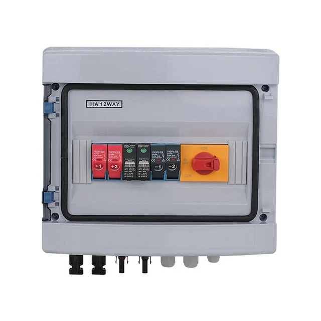 IP65 Solar PV Connection Box Photovoltaic DC1000V 32A Surge Protection  2in1 Out