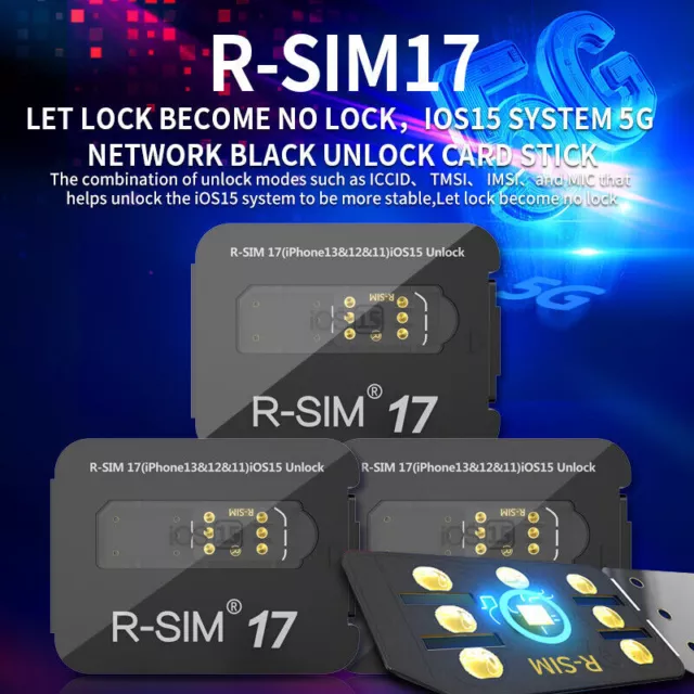 R-SIM 17 Nano Unlock RSIM Card für IOS 15 iPhone 13 12 mini 12 Pro XS MAX 8 H