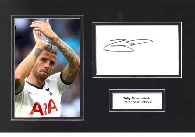 Toby Alderweireld Hand Signed 12x8 Photo Display Tottenham Hotspur Autograph COA