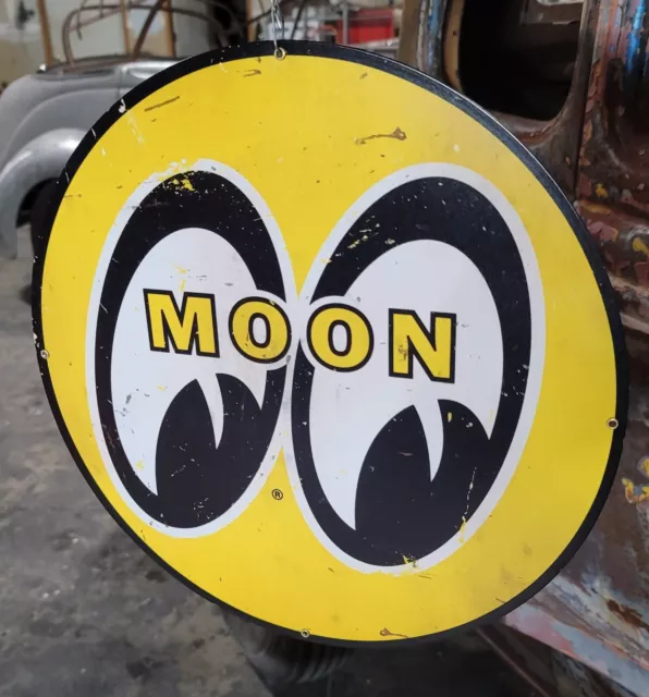 MOONEYES Metal sign HOT ROD Drag Racing M@@N Custom NHRA SCTA vtg style Gasser MOONEYES Metal sign HOT ROD Drag Racing M@@N Custom NHRA SCTA vtg style Gasser