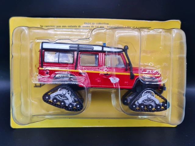 LAND ROVER DEFENDER POMPIER SOLIDO 1/43 avec sa