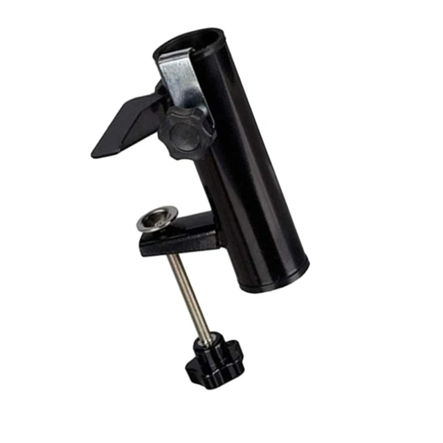 Morsetto Clip Per Ombrellone Da Balcone E Terrazza: Supporto In Ferro Per Aste Ø0-1,8cm - Fissaggio A Ringhiera Senza Attrezzi - 4