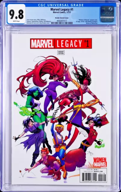 Marvel Legacy #1 CGC 9.8 (Nov 2017) Amy Reeder Women of Marvel Variant Cover