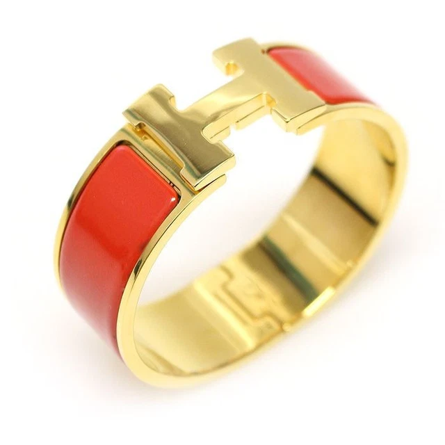 Bracelet Fantaisie Femme émail Doré, Motif 60x10mm, Neuf Sans Boîte