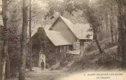 Cpa Saint Honore Les Bains La Chapelle