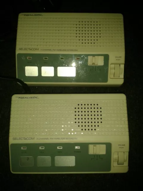 Vintage Realistic Wireless Intercom.
