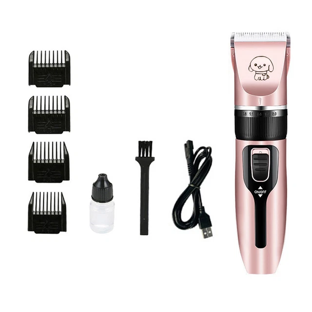 Electric Dog Cat Grooming Kit Scissors Clippers Pet Hair Cordless Trimmer Shaver