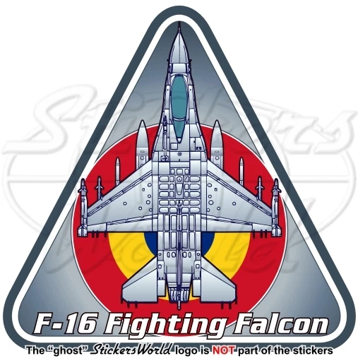 Lockheed Sponsor Sticker GENERAL DYNAMICS-LOCKHEED F-16 Fighting Falcon AirForce ROMANIA Sticker ...