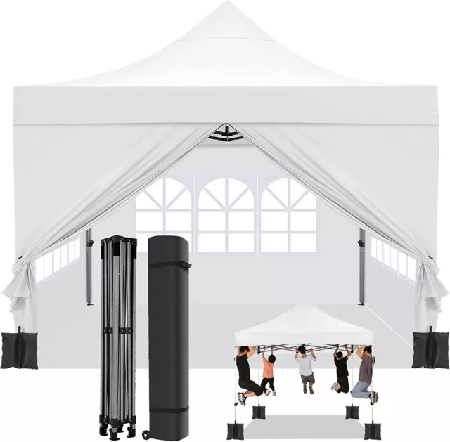 Pop Up Pavillon 3x3m Faltpavillon WASSERDICHT Gartenpavillon Partyzelt Pavilon