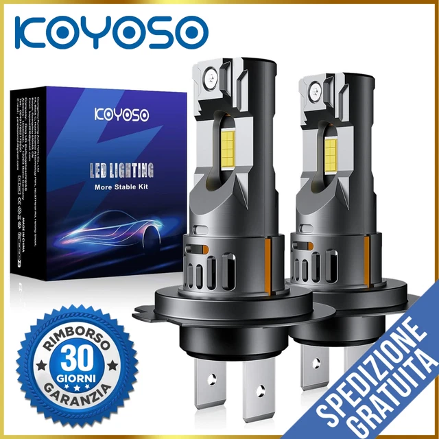 Kit Lampadine LED H7 KOYOSO 90W 16000LM - Per Fari Lenticolari Auto, 6500K Bianco Freddo 12V - Foto 10