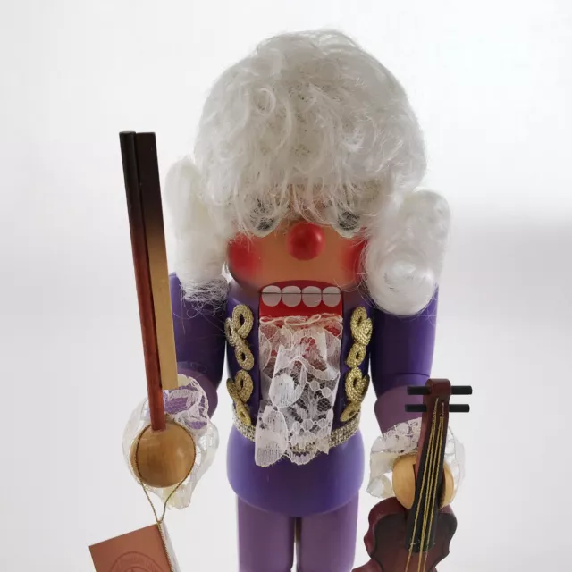 German Signed Nutcracker Holzkunst Christian Ulbricht Violin 317 2