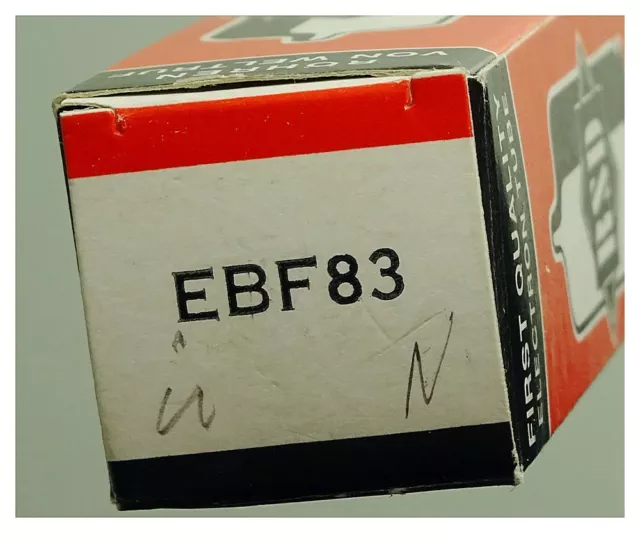 EBF83 Doppeldiode-Pentode, mesh. Eine Radioröhre von RSD, made in Germany. ID212