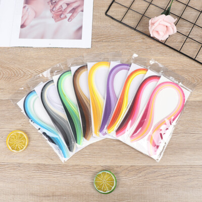 10 mm quilling multicorlor set 250 strisce 24 colori 54 cm lunghezza/strisce 5 mm 10 mm larghezza disponibile 