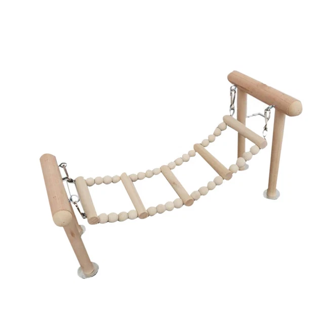 1pc Papagei Spielzeug Holz Vogel Kauen Spielzeug Outdoor Vogel Playstand