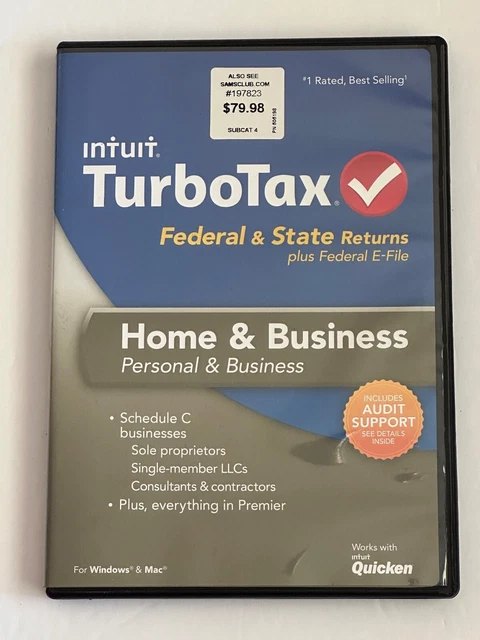 intuit TurboTax Federal & State Home & Business 2013 Personal & Business