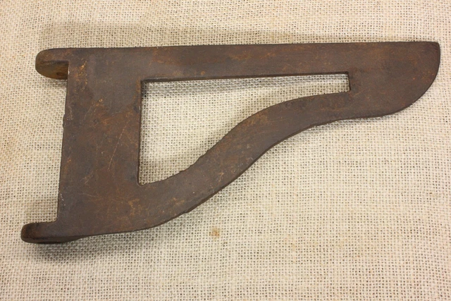 old folding Shelf Bracket drop leaf table support cast iron counter top 9 X 4" 2