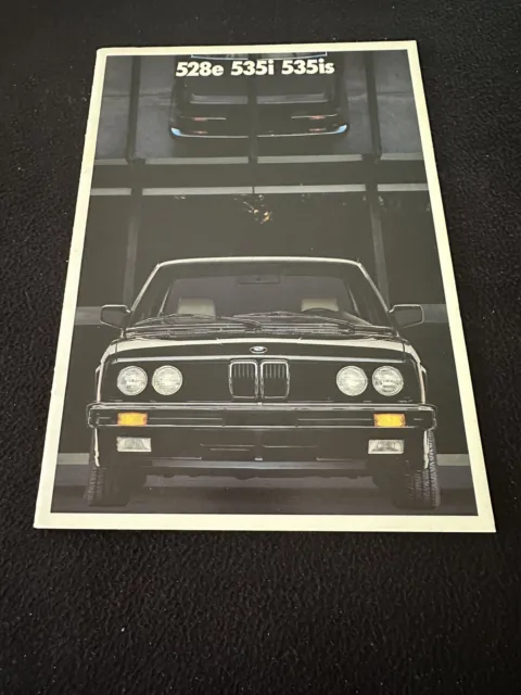 1988 BMW 5 Series Brochure M5 528e 535i 535is Final Year E28 US Sales Catalog