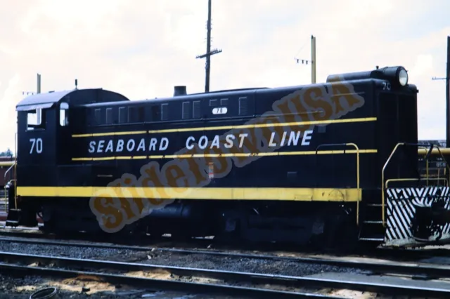 Vtg 1971 Train Slide 70 Seaboard Coast Line Engine X3L083