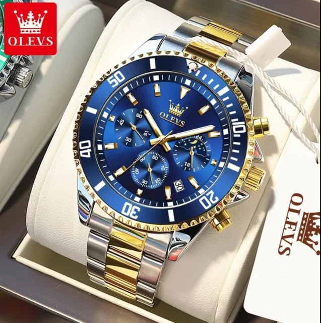 Cadet - 4 orologi da polso Cronografi al quarzo da uomo in acciaio con