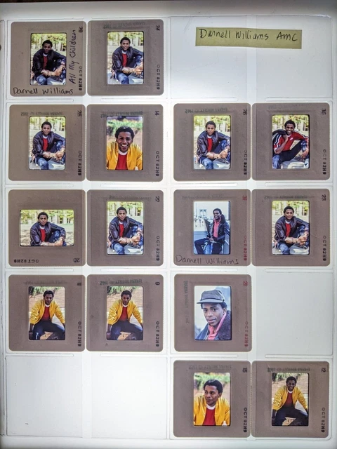 Dw4-423 Darnell Williams Amc Actor Lot (15) 35Mm Orig Slide Via Dianna Whitley