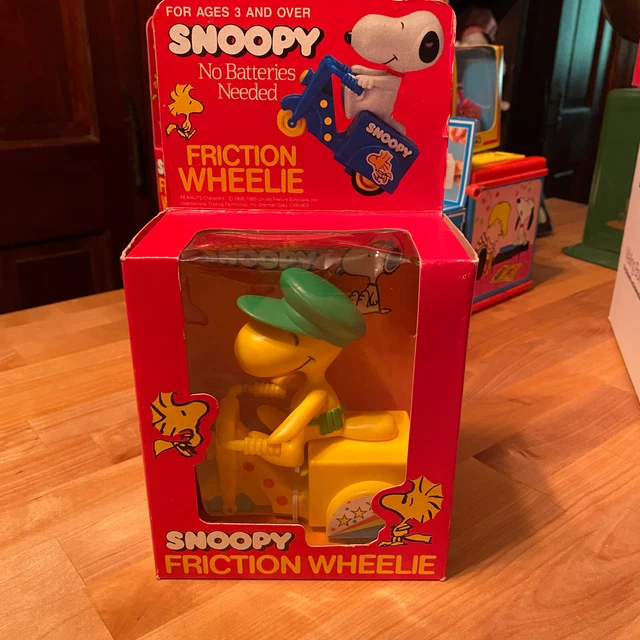 VINTAGE WOODSTOCK (SNOOPY) Friction Wheelie in Original Box
