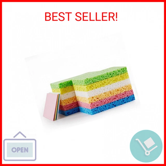JOYMOOP Compressed Sponges, Cellulose Sponges Kitchen for Non-Scratch Washing Di