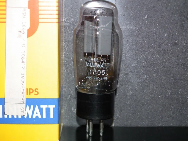1805 PHILIPS RECTIFIER NOS NIB, old type, square getter, made in ...