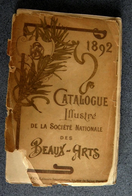 1892 Salon Catalogue Exposition  Beaux-Arts Lemercier