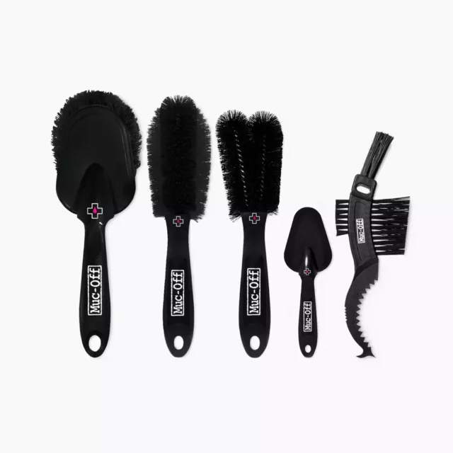 Muc Off 5x Premium Detailing Brushes Motorcycle Motorbike Cleaning Brush Set 2