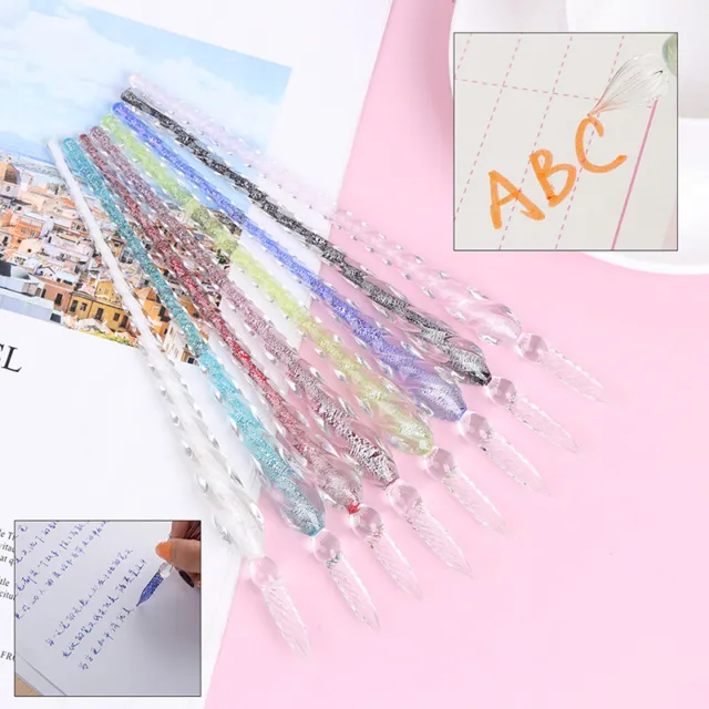 diy craft Painting Gift Dipping Drip Fountain Pens Dip Pen Glass Filling Ink'mj