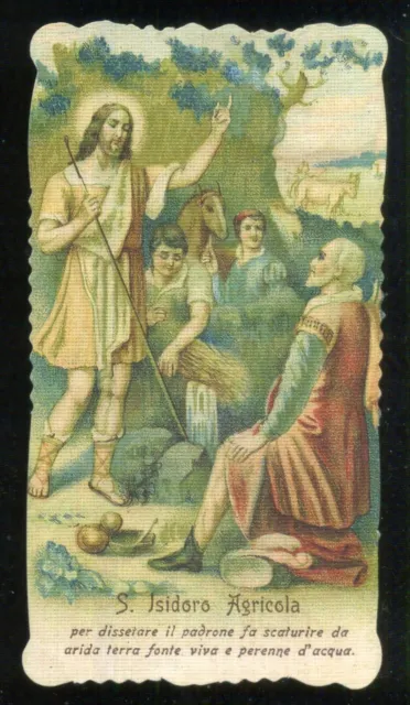 Santino Holy Card -  Sant Isidoro Agricola - (Riproduzione ??)