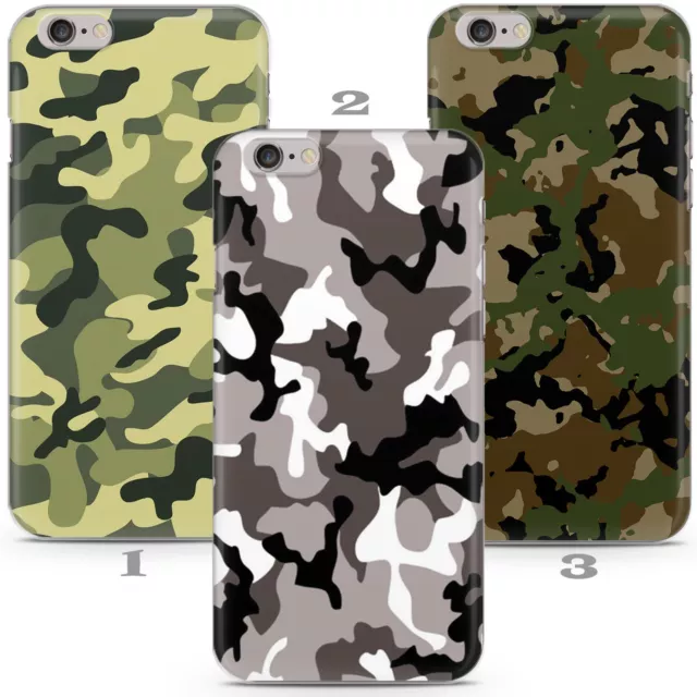 Camoflage Muster Armee Geschenk Handyhülle Abdeckung für iPhone 4 5 6 7 8 11 12 13 14 XR