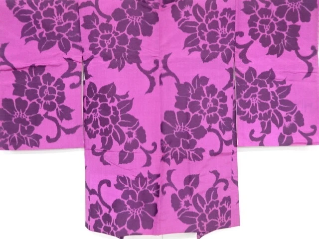 84576# Japanese Kimono / Antique Haori / Woven Floral Arabesque