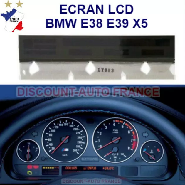 ECRAN LCD Complet pour compteur odb pour BMW E38, E39, E53, X5 + Nappe inclus