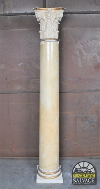 Reclamed Corinthian Column, 6 foot 9 inch, Plaster Composite
